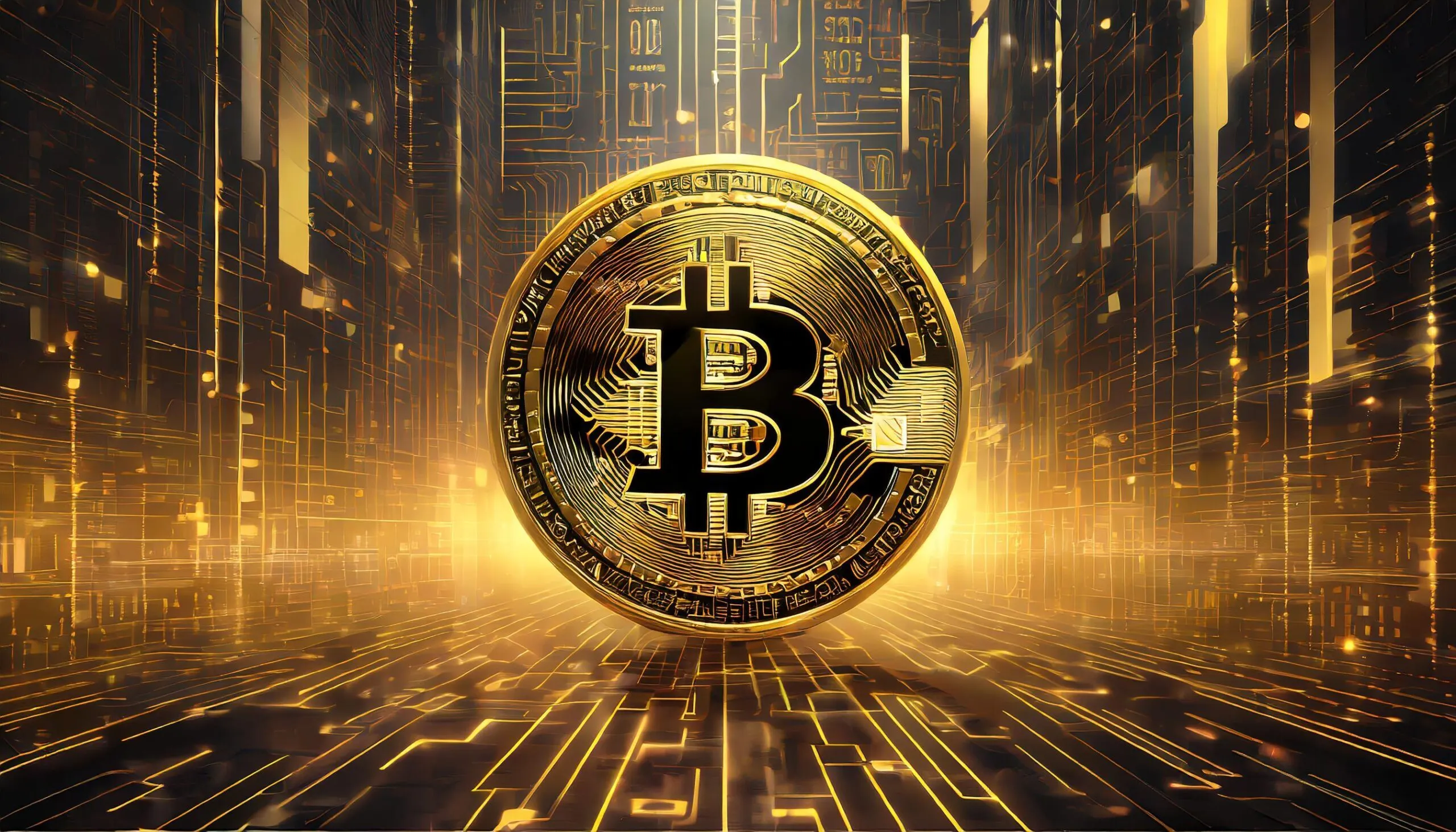 Creative bitcoin wallpaper stock illustration. Illustration of concept -  107613267