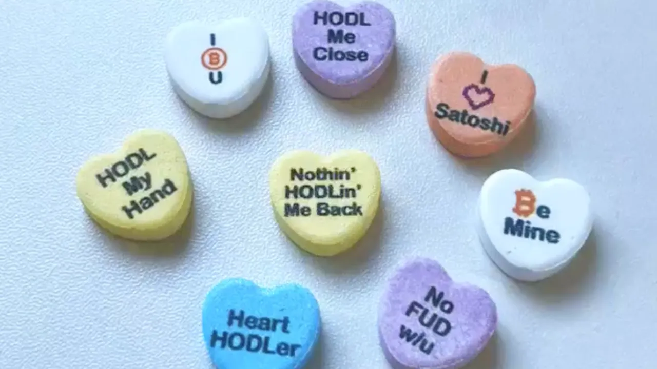 VanEck's Bitcoin hearts candy. Image: VanEck