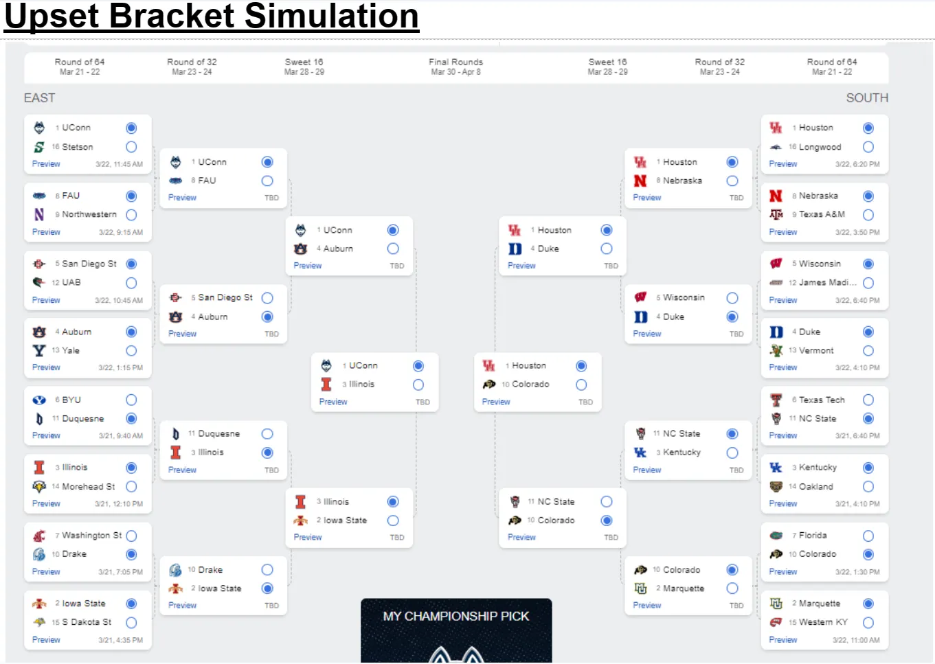 We Asked AI to Predict March Madness Winners—Here's Our Bracket