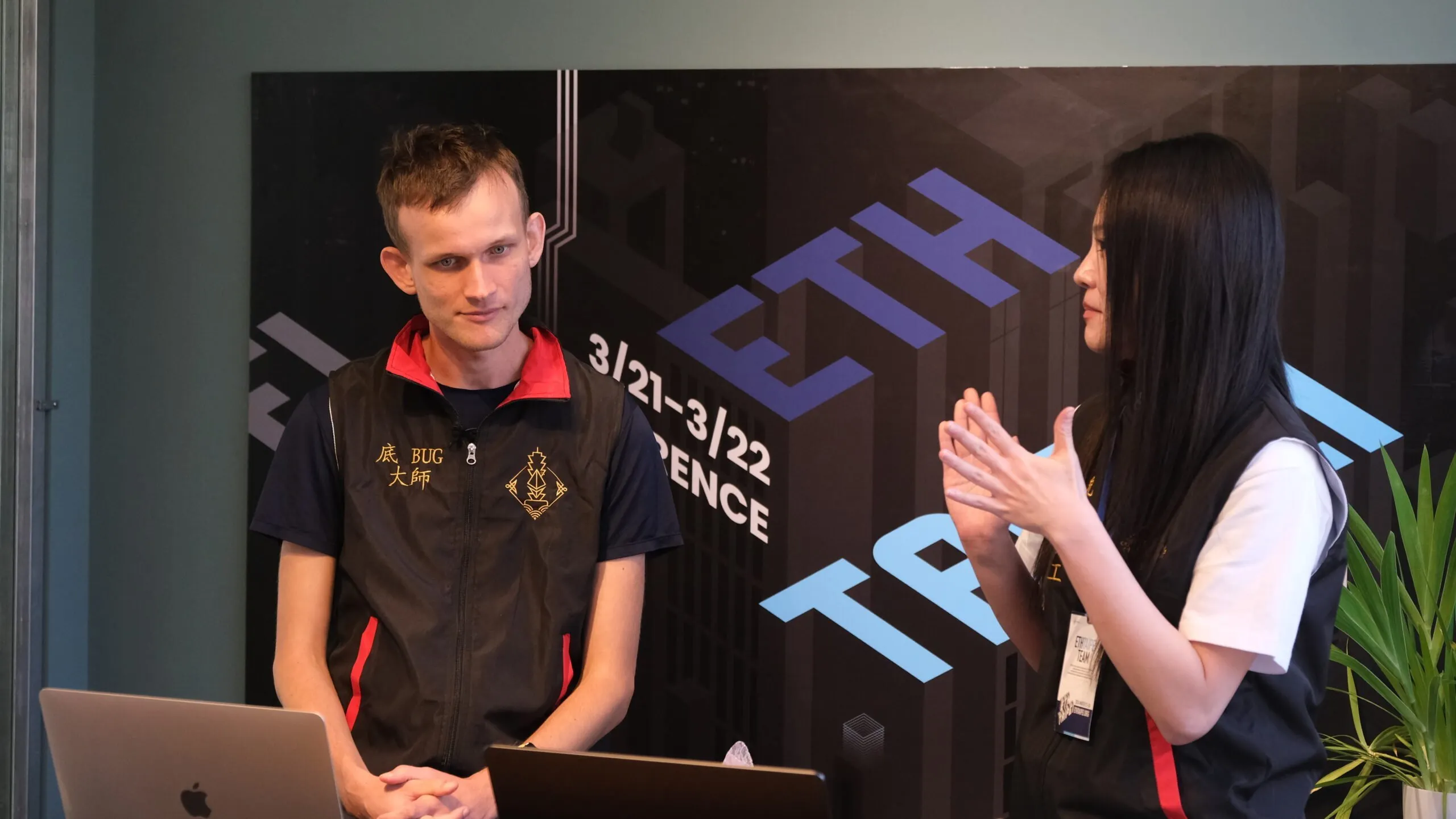 Vitalik Buterin at ETH Taipei on Thursday. Courtesy: ETH Taipei