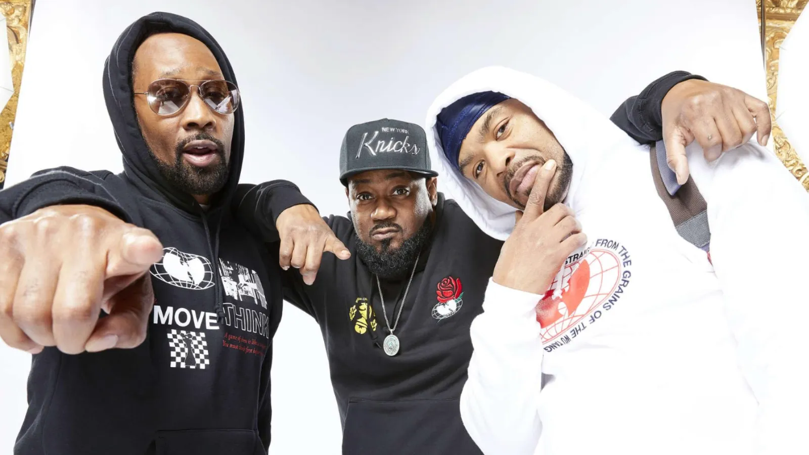 Wu-Tang Clan's RZA, Ghostface Killah, and Method Man. Image: Showtime.