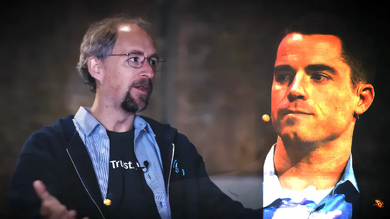 Adam Back and Roger Ver. Image: YouTube/Flickr Creative Commons