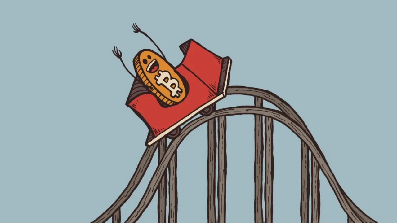The Bitcoin Rollercoaster Guy. Image: Marcus Connor