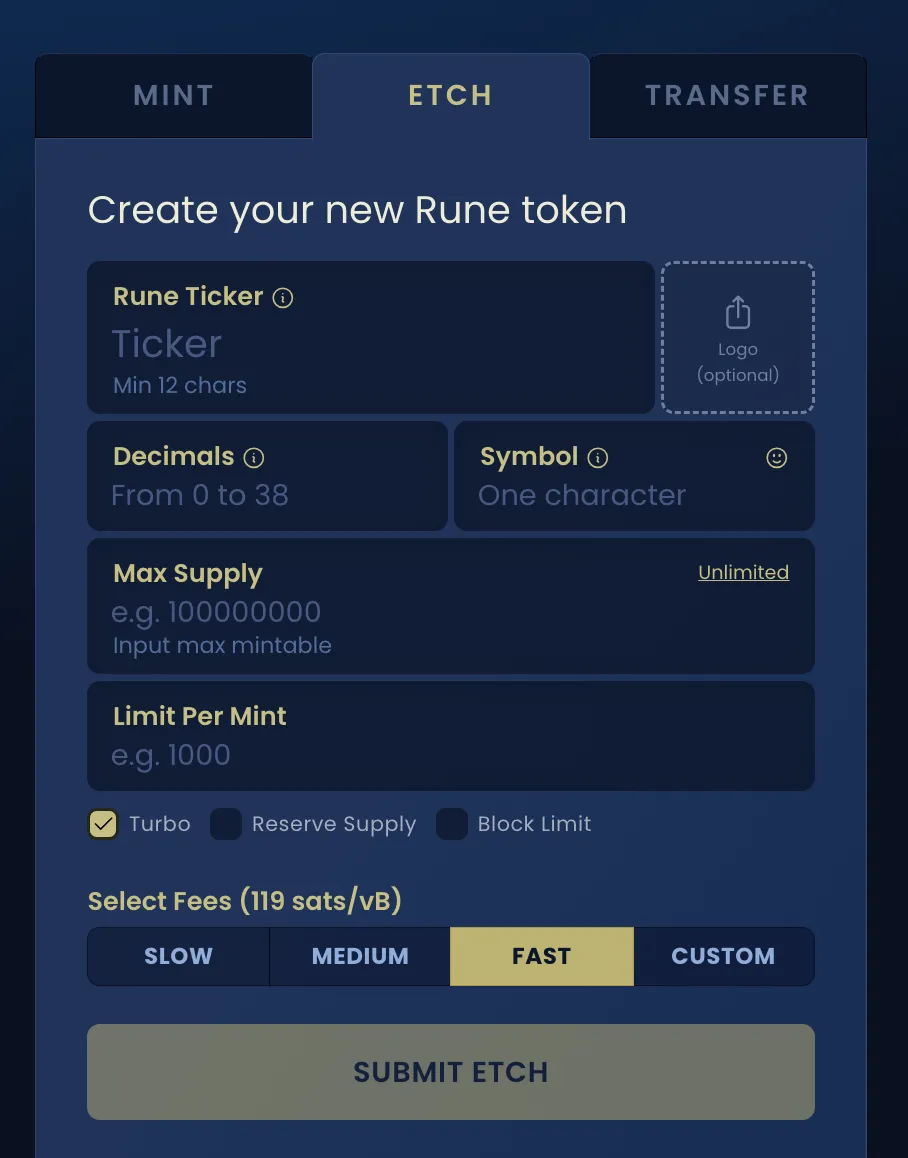 Got a bright idea for a Bitcoin token? Etch your own Rune