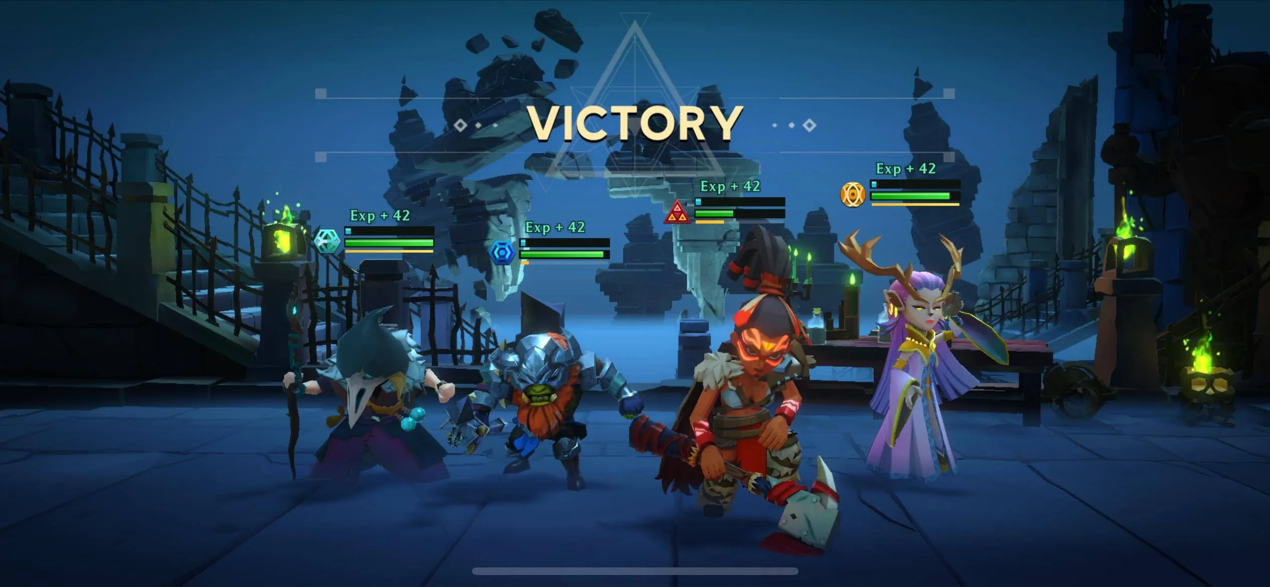 Guild of Guardians victory screen.