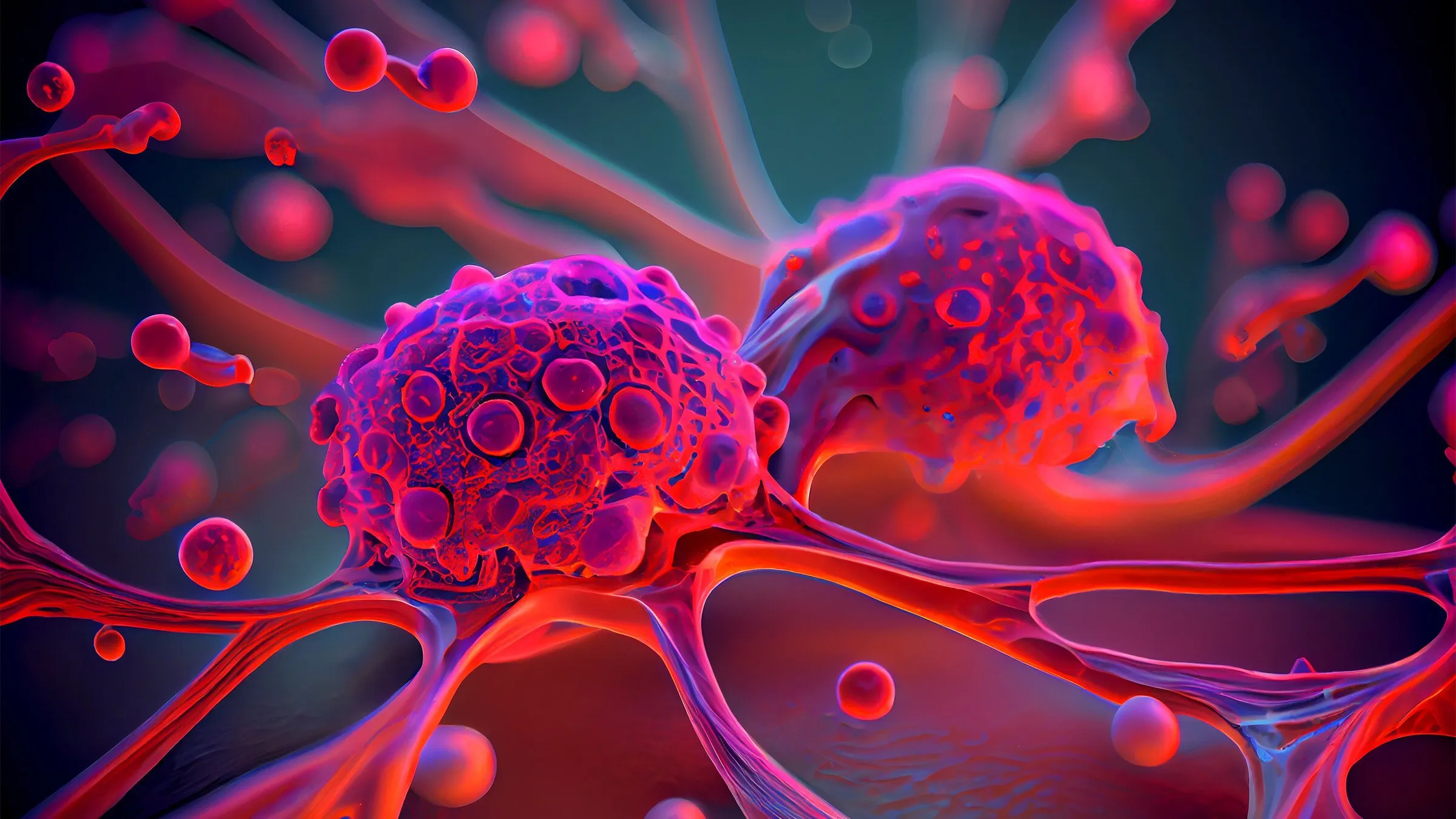 3-D illustration of malignant cancer cells. Image: Kateryna Kon/Shutterstock