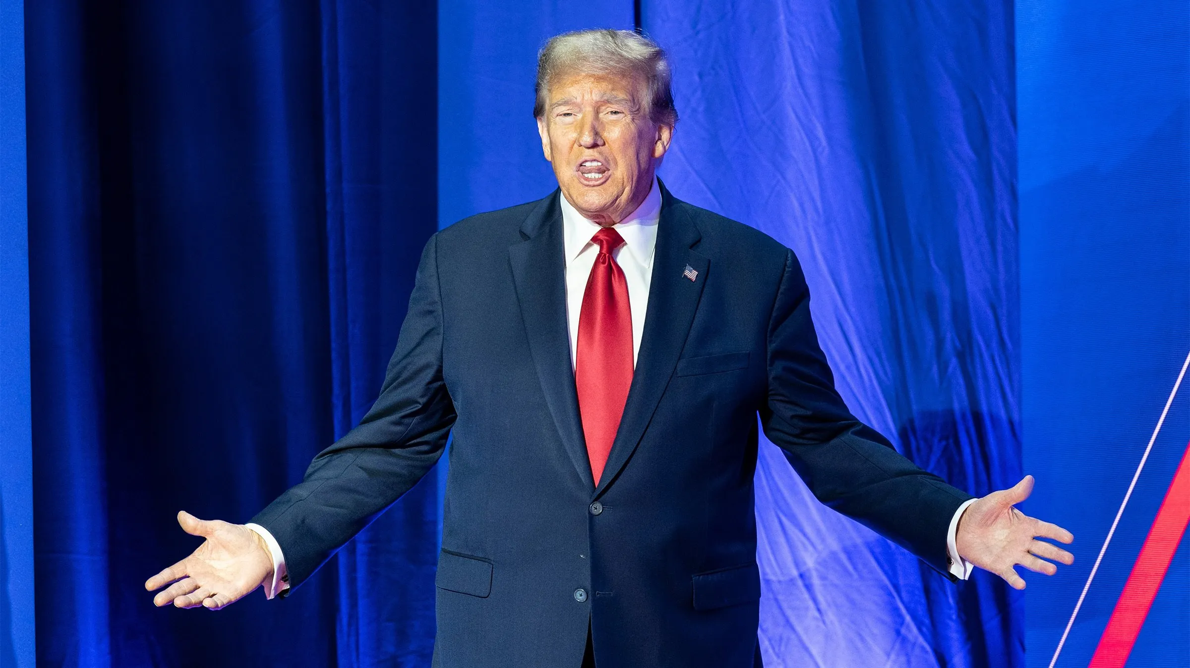 Former President Donald J. Trump at the CPAC Conference in Washington DC in February 2024. Image: Lev Radin/Shutterstock