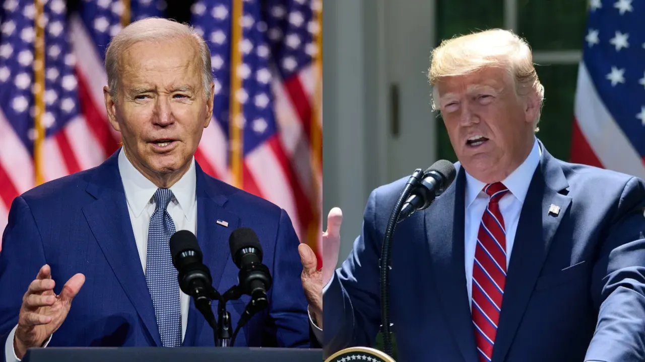 U.S. President Joe Biden (left) and former President Donald Trump. Photos: Shutterstock