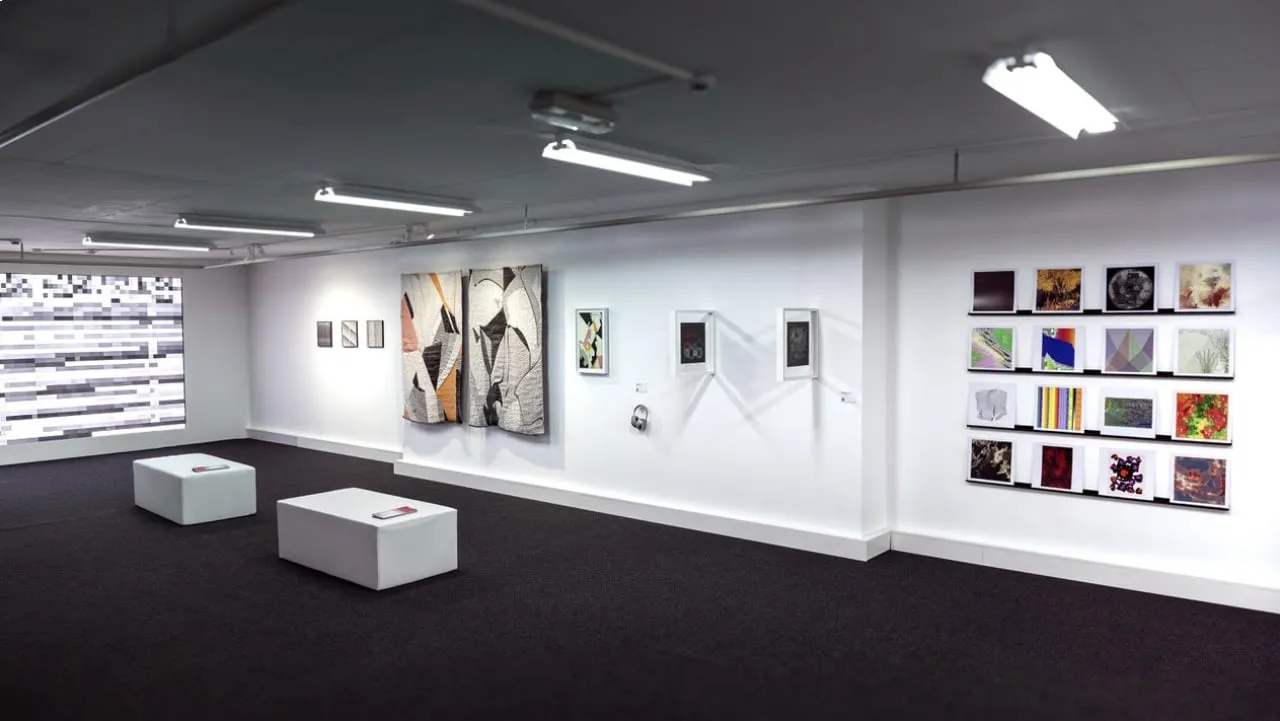 The fx(hash) installation at Digital Art Mile. Image: ArtMeta