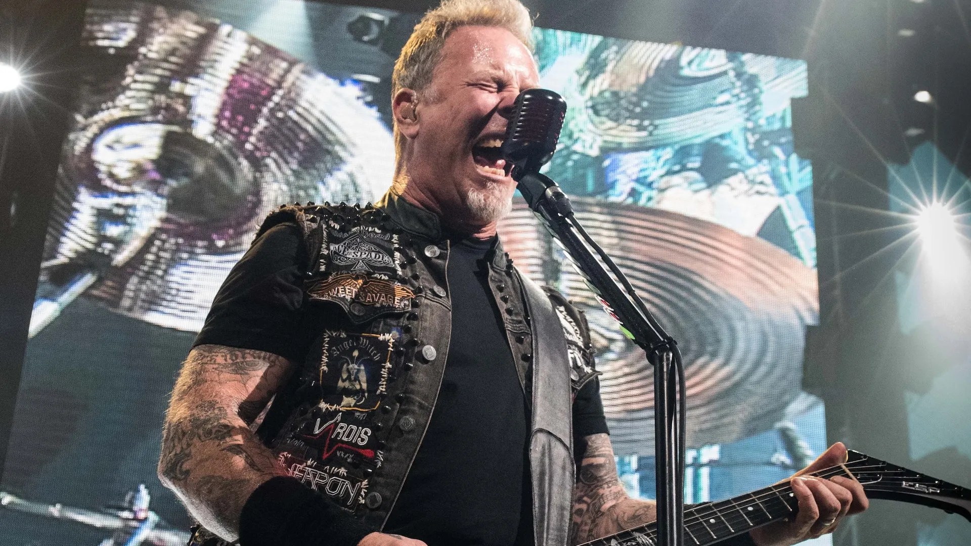 Metallica frontman James Hetfield. Photo: Shutterstock