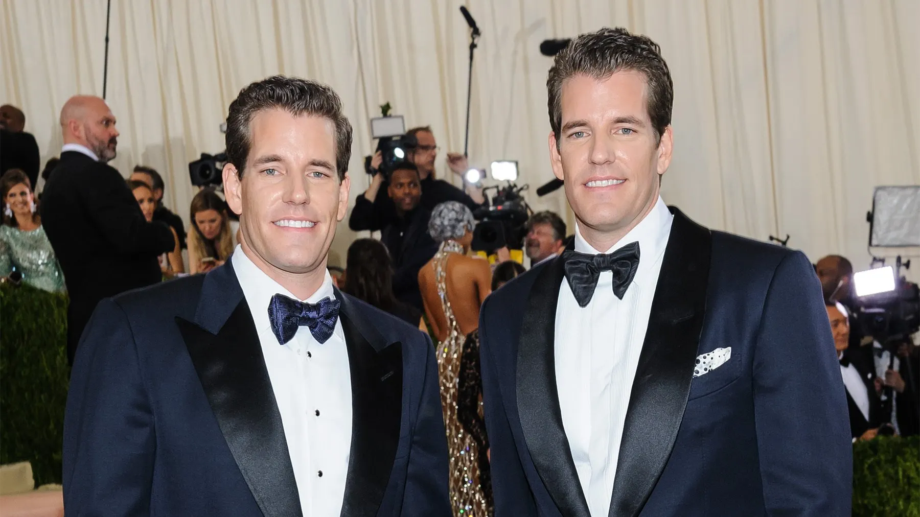 Cameron and Tyler Winklevoss. Image: Sky Cinema/Shutterstock