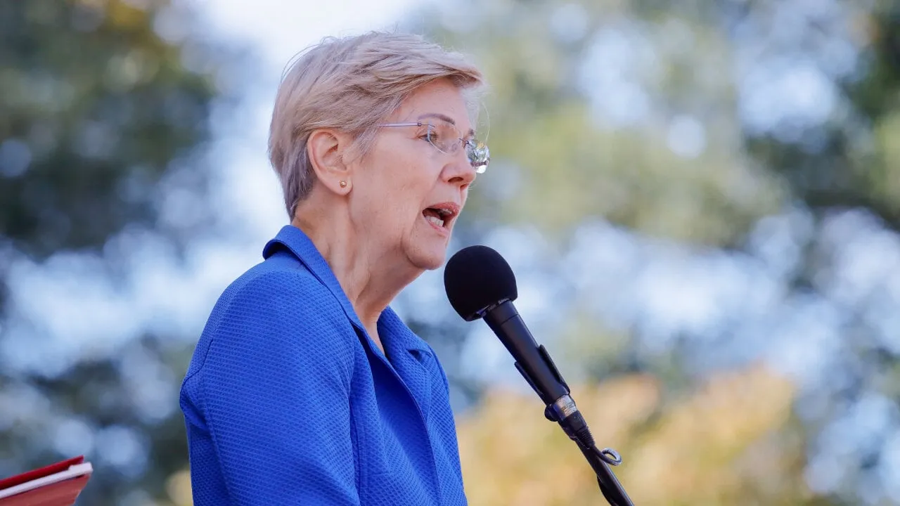 Elizabeth Warren. Image: Shutterstock
