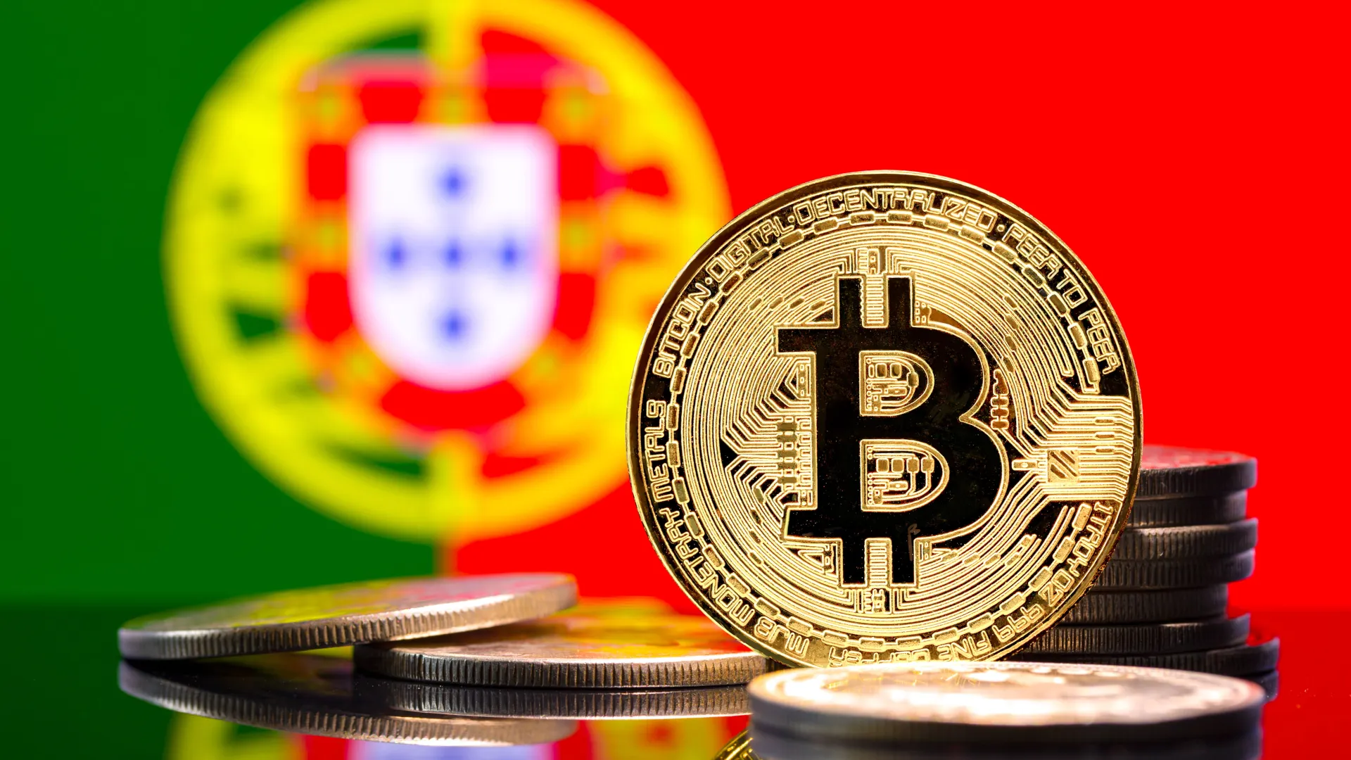 Bitcoin and Portugal. Image: Shutterstock