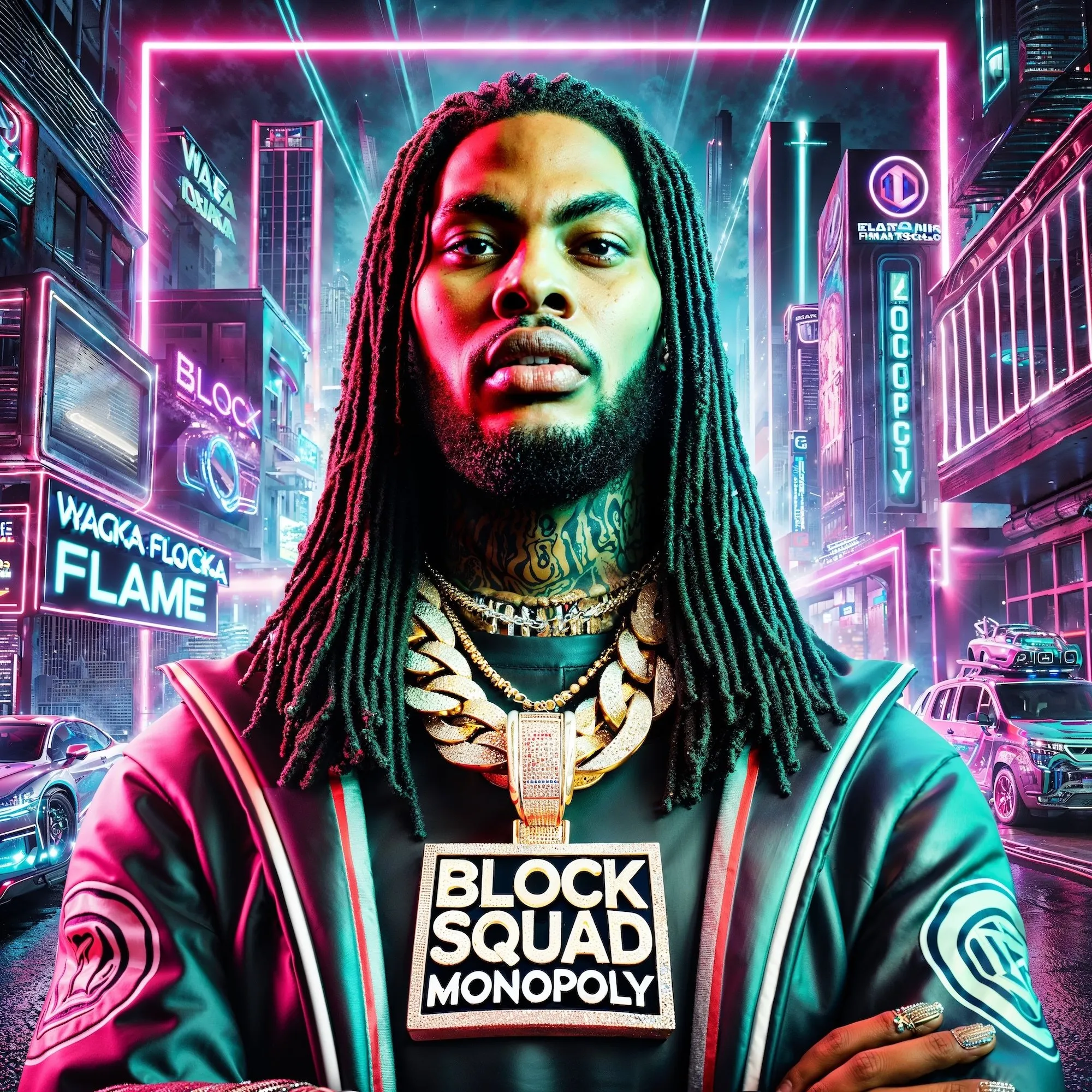 AI-generated art of rapper Waka Flocka Flame. Image: Waka Flocka Flame