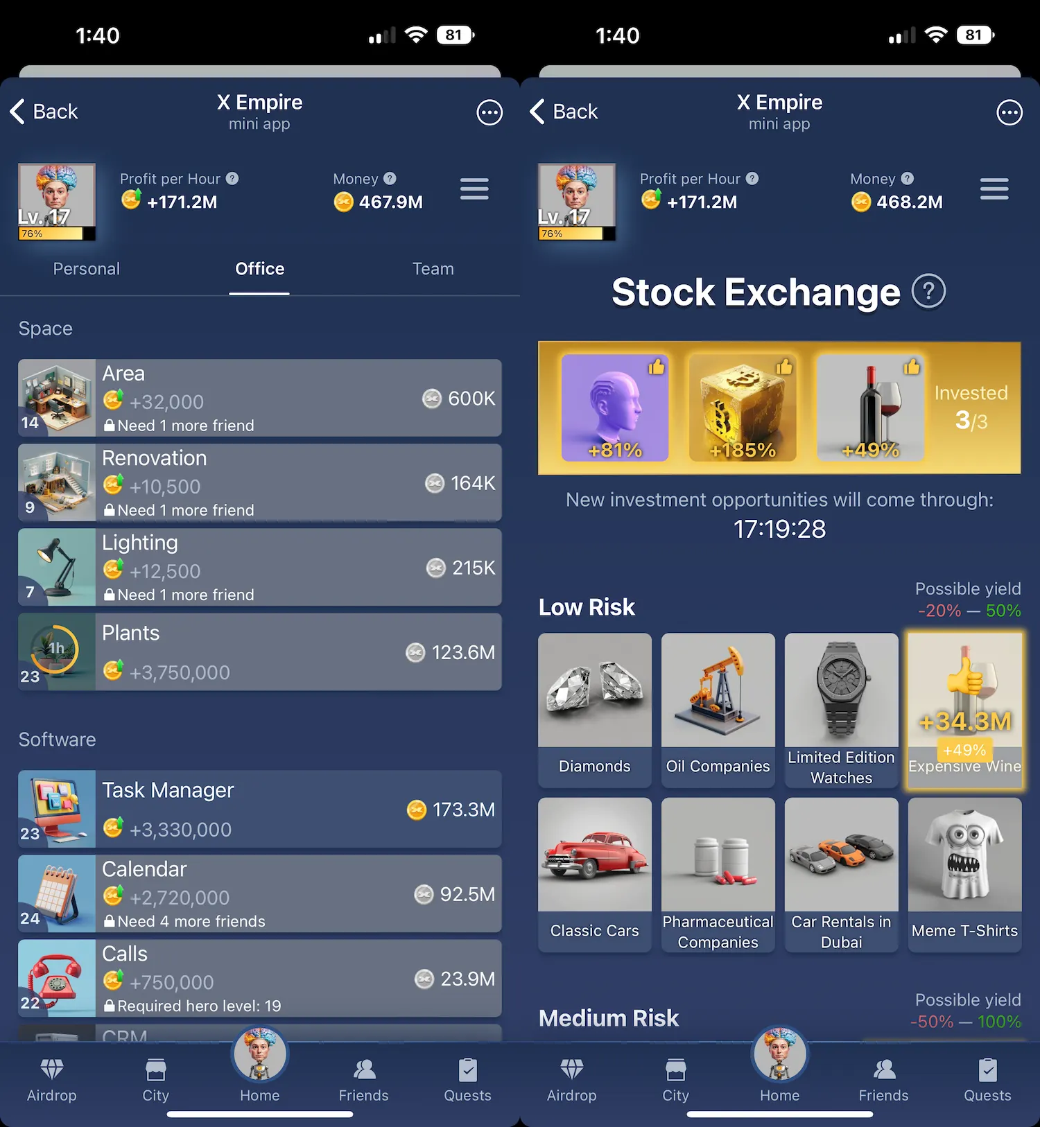 X Empire telegram game