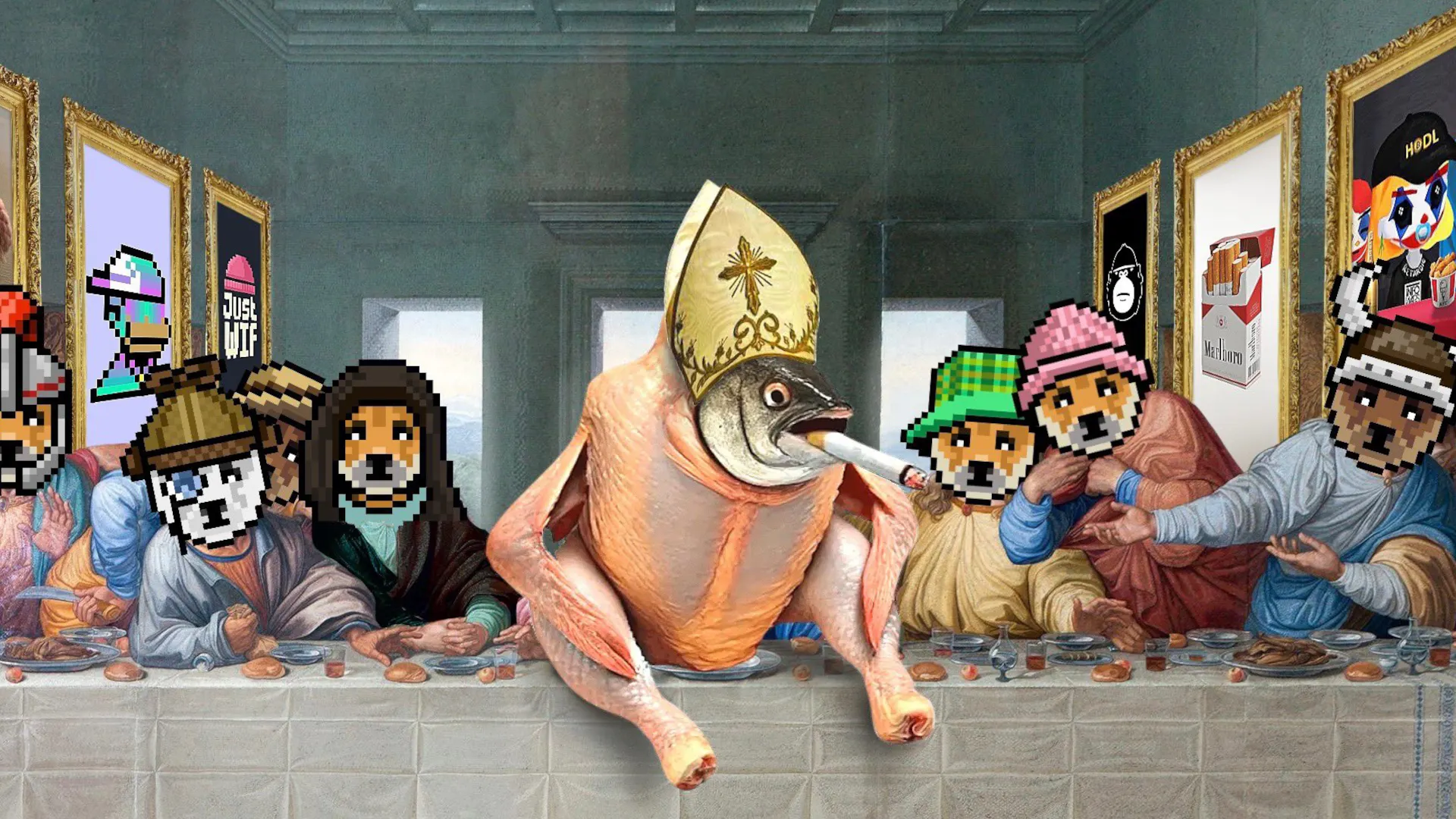 Image: Church of the Smoking Chicken Fish