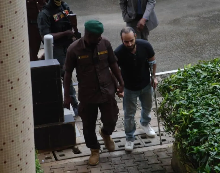 Tigran Gambaryan, seen outside court in Nigeria.