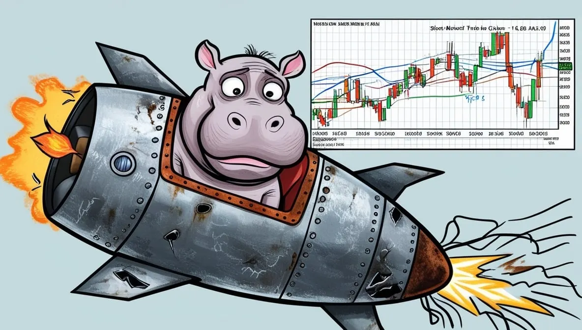 Moo Deng's price has begun to decline rapidly. Image created by Decrypt using AI