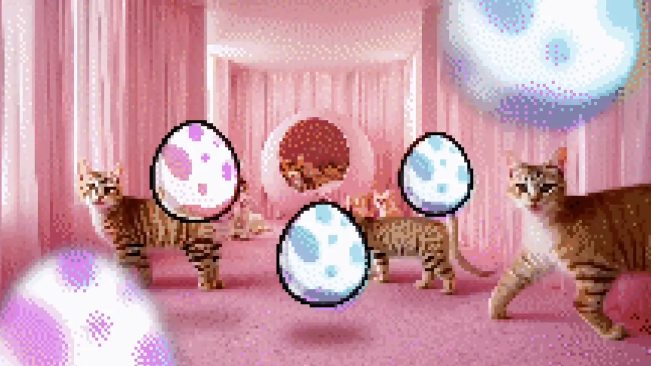 A still from a CryptoKitties: All the Zen teaser trailer. Image: Dapper Labs