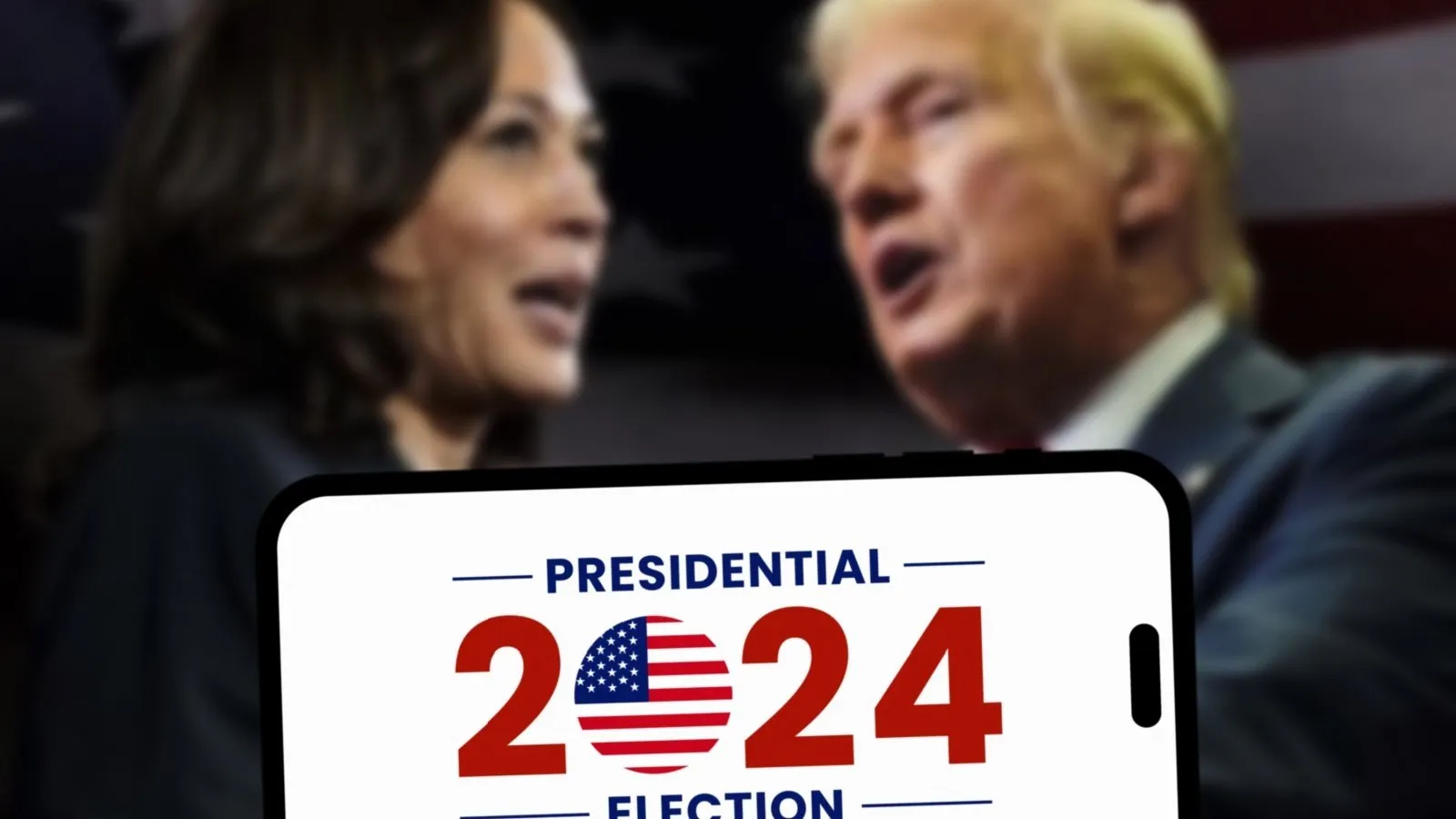 Vice President Kamala Harris and former President Donald Trump Source: Shutterstock