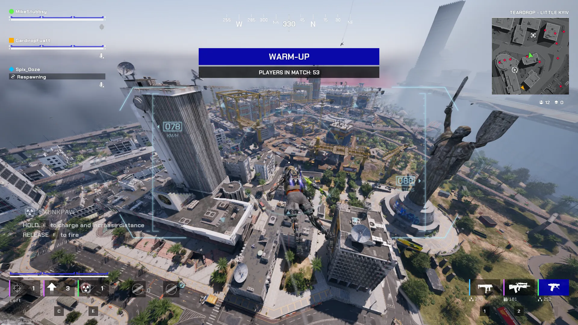 Captura de pantalla de Off the Grid en acceso anticipado
