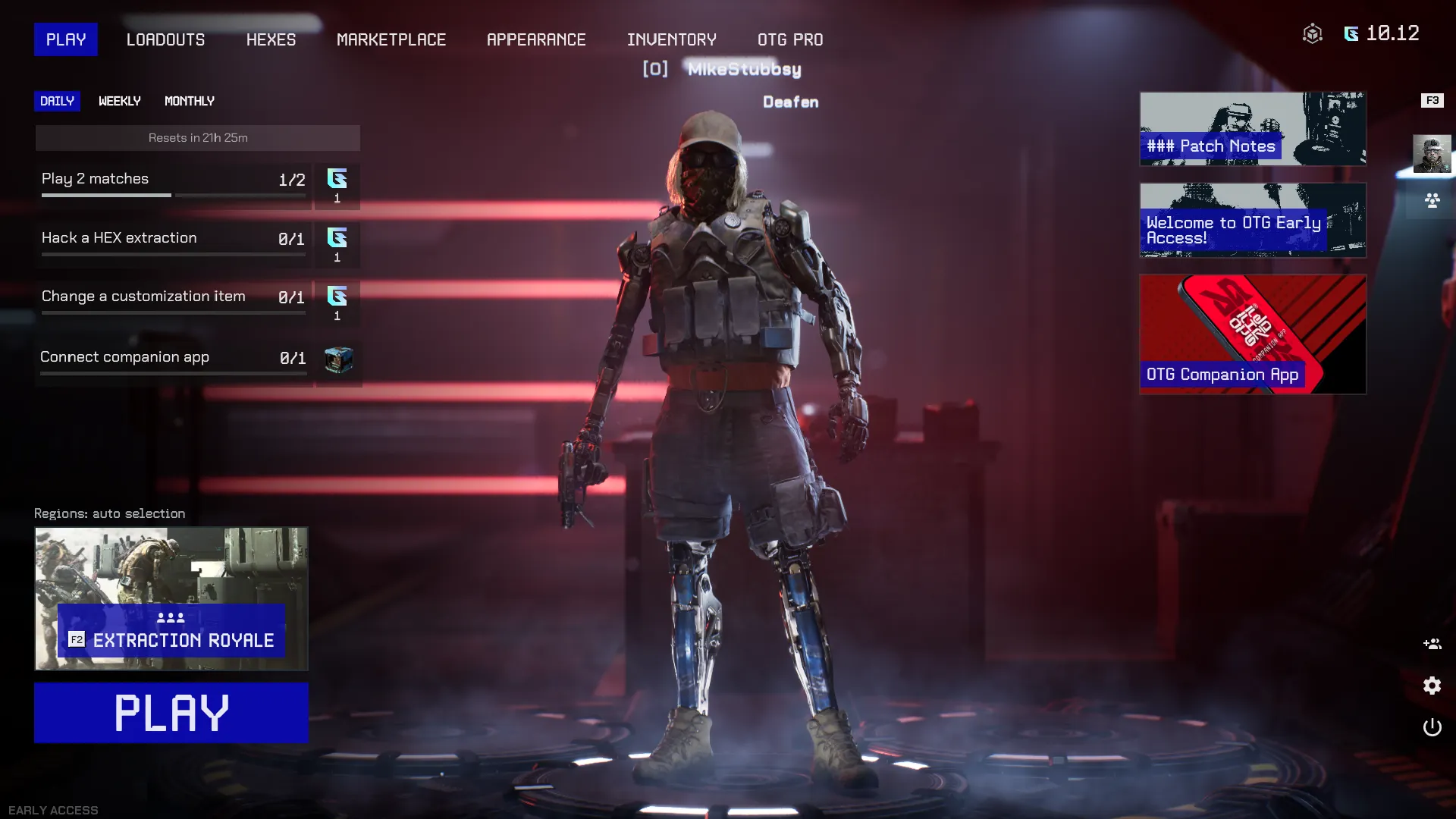 Captura de pantalla de Off the Grid en acceso anticipado.