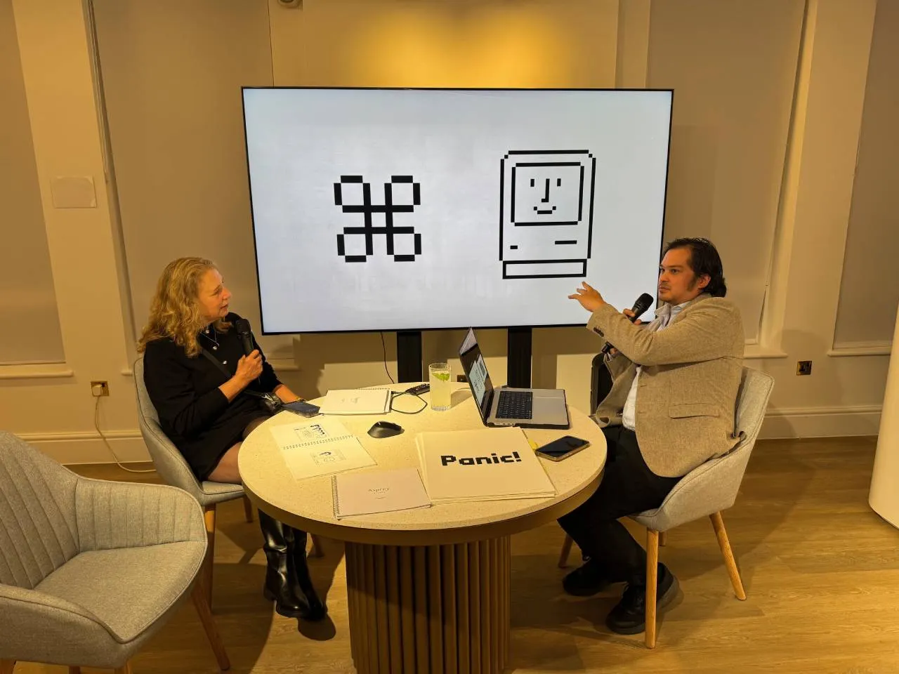 Susan Kare and Asprey Studio Chief Creative Officer, Alastair Walker.