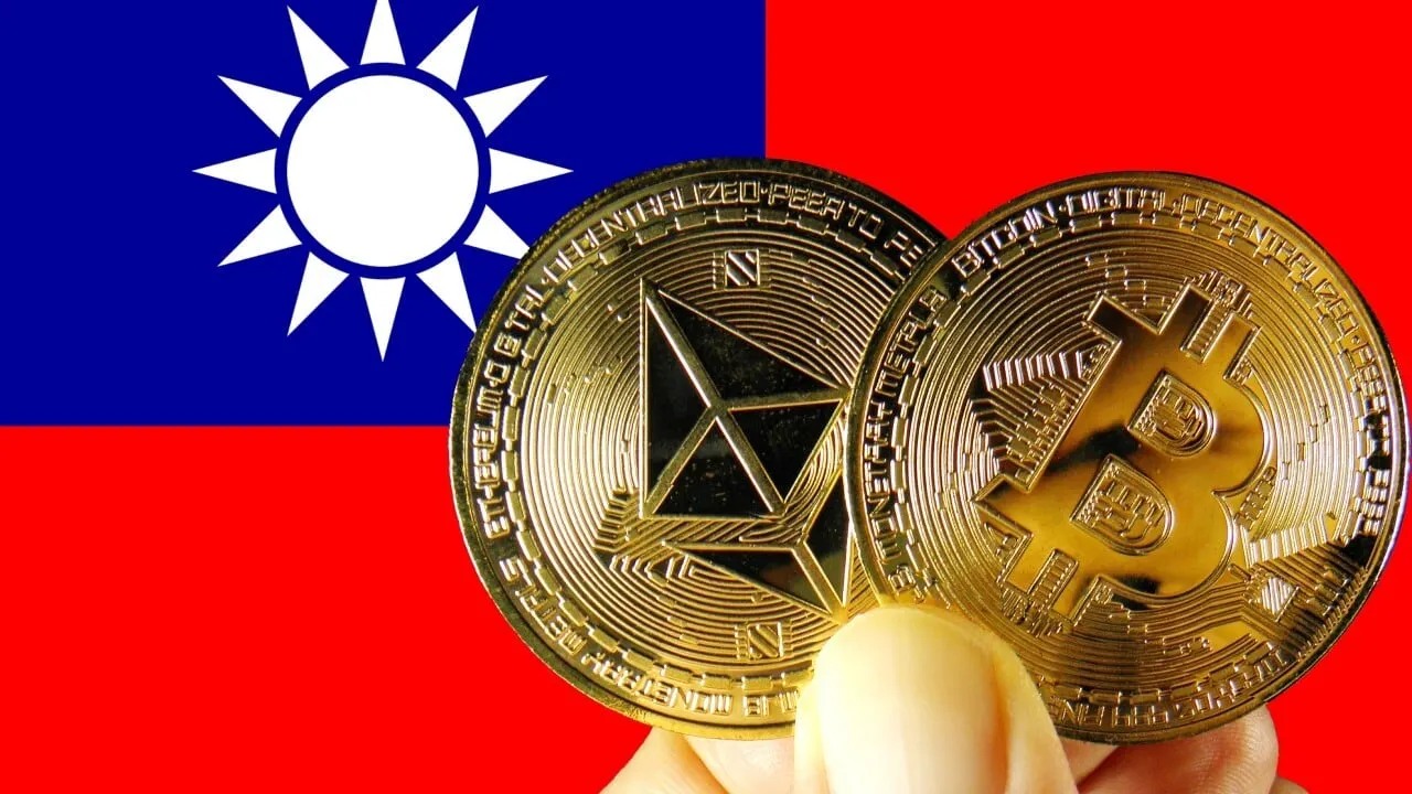 Crypto and Taiwan. Image: Shutterstock