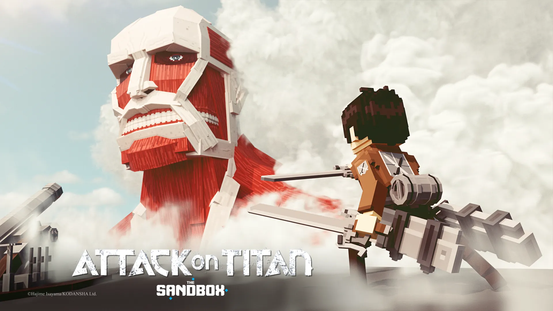 Attack on Titan in The Sandbox. Image: The Sandbox