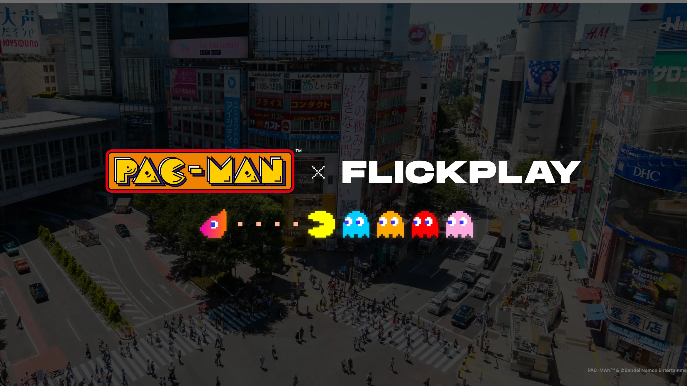 Pac-Man originated in Shibuya, Japan. Image: Flickplay