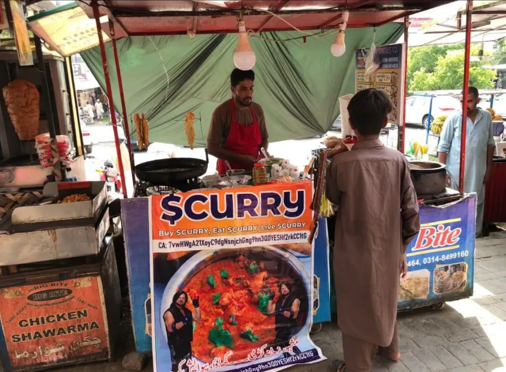 Curry stall