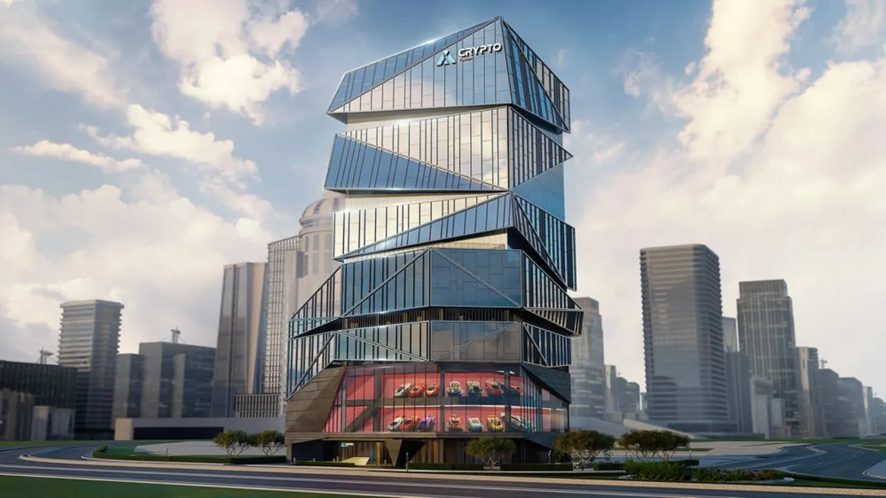 Dubai's proposed "Crypto Tower." Image: DMCC/REIT Development