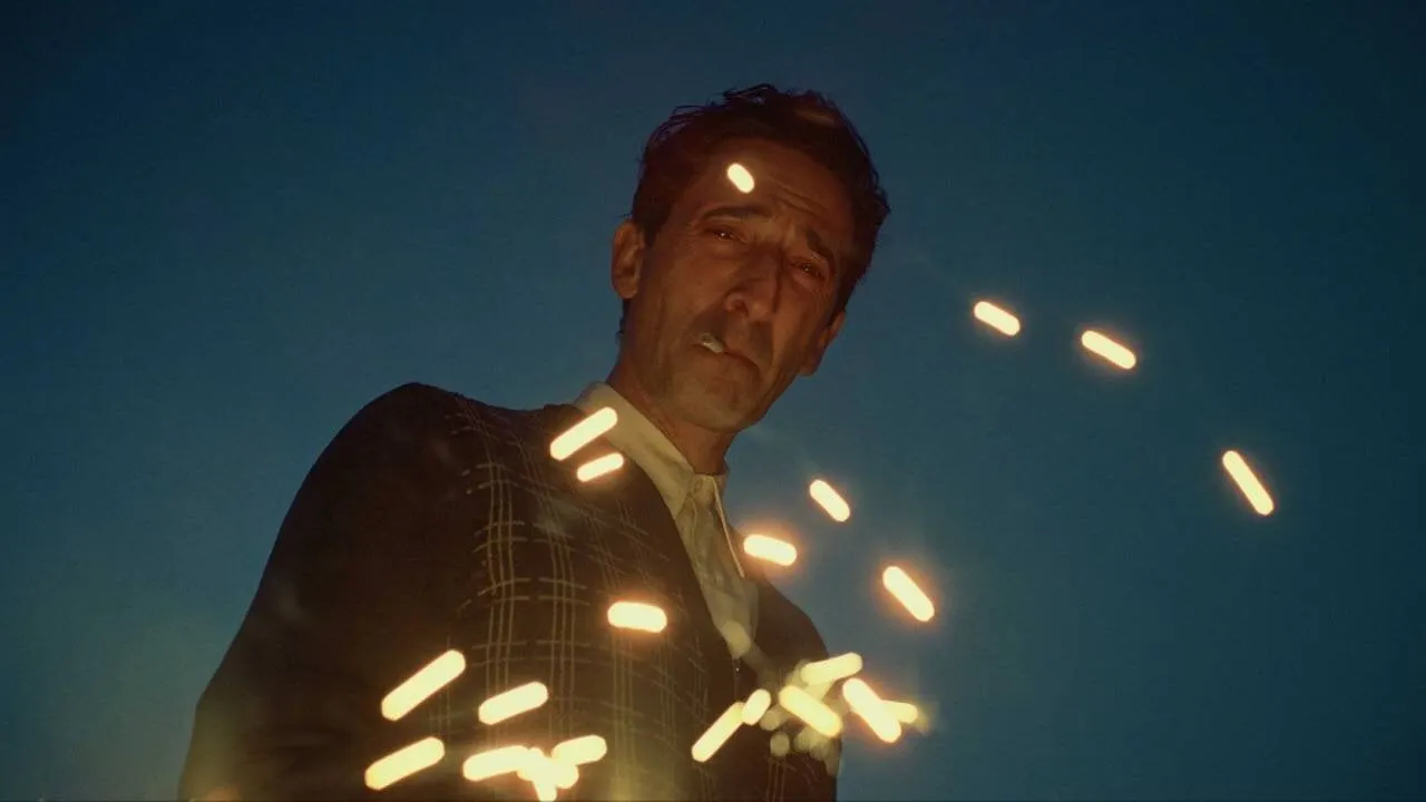 Adrien Brody as László Tóth in The Brutalist. Image: A24