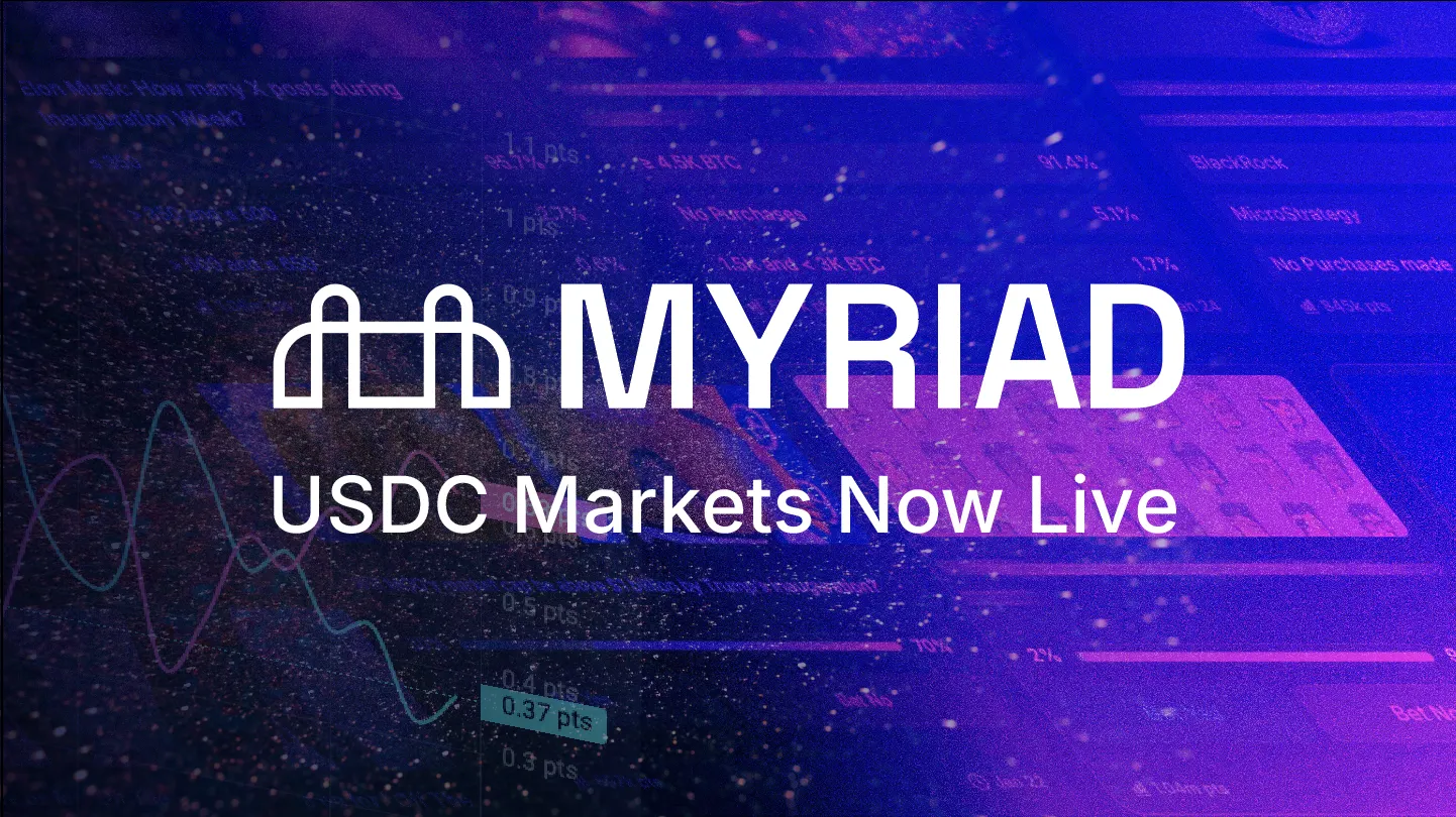 预测市场平台MYRIAD推出USDC交易市场- Decrypt