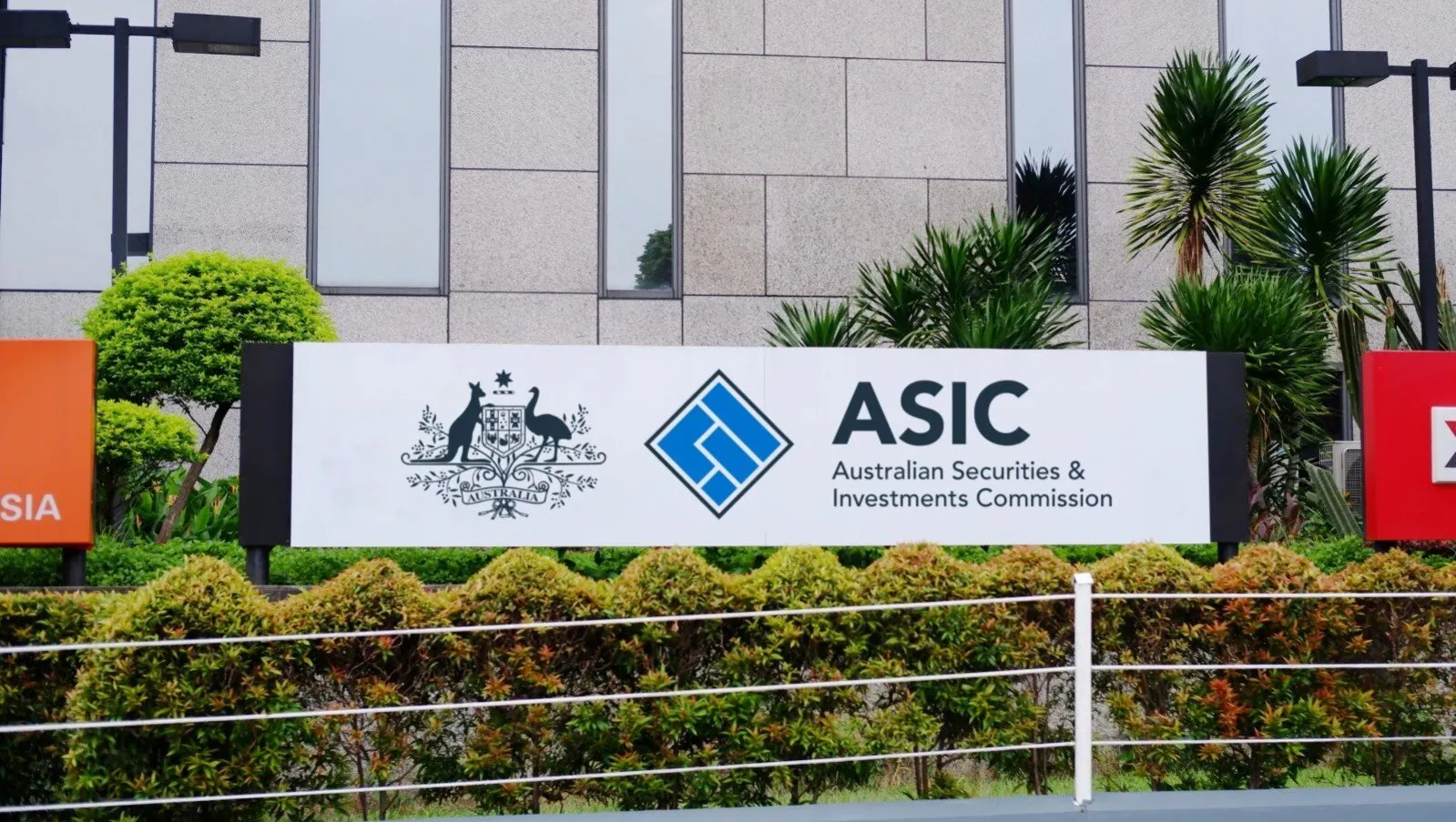 ASIC Signage. Image: Shutterstock
