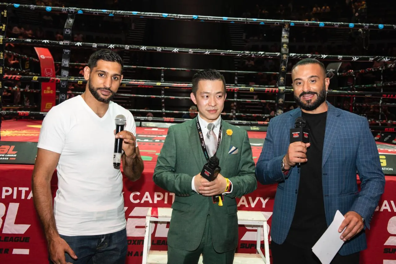 Amir Khan at Crypto Fight Night 1
