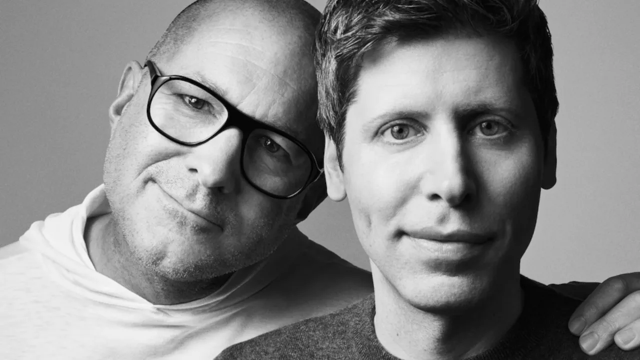 Jony Ive and Sam Altman. Image: OpenAI