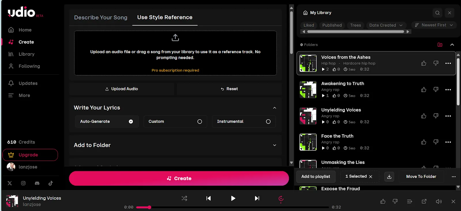 AI music tool Udio