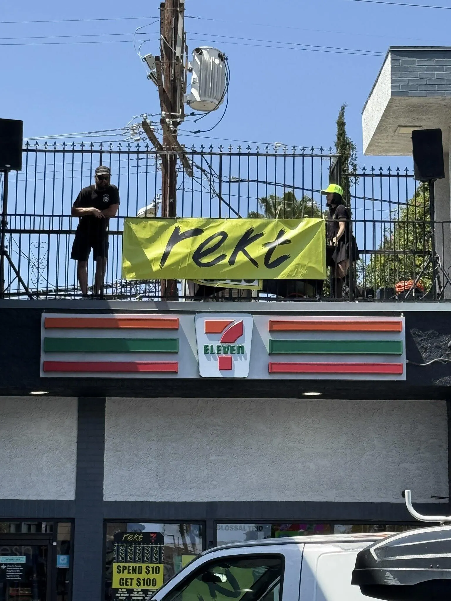 Rekt Drinks are starting to appear at 7-Eleven stores in Los Angeles. Image: Ovie Faruq/X