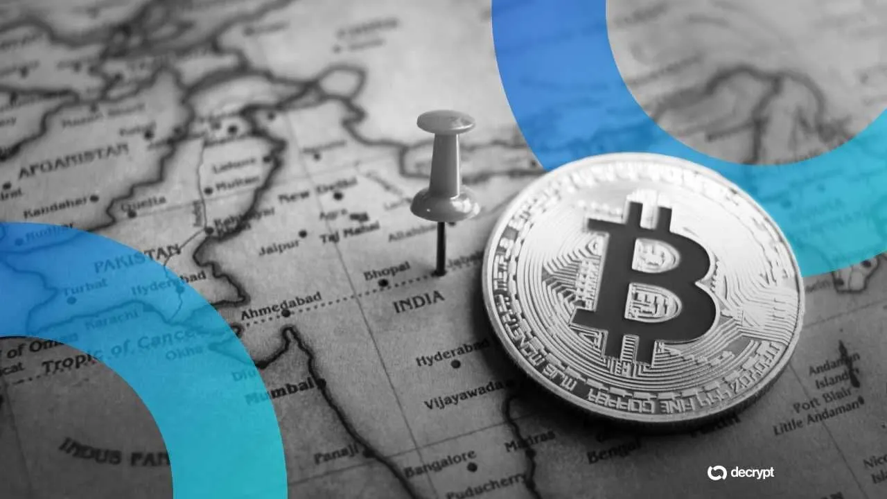 India and Bitcoin. Image: Shutterstock/Decrypt