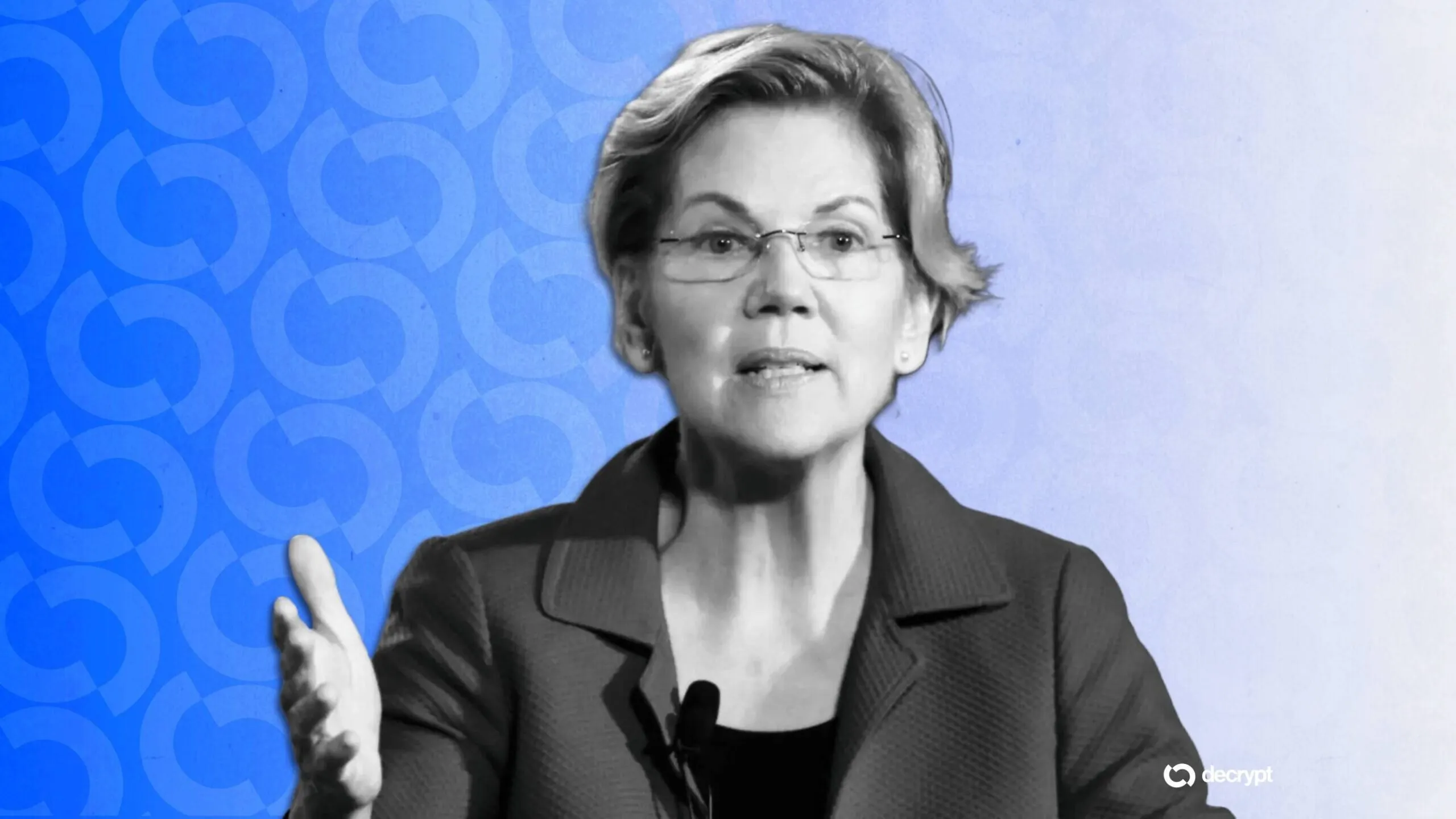 Elizabeth Warren. Image: Decrypt/Shutterstock