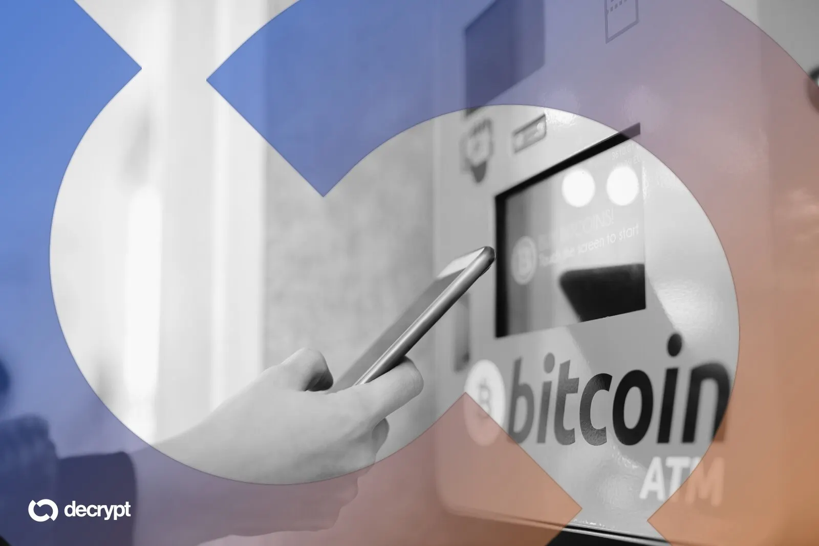 Crypto ATMs. Image: Shutterstock/Decrypt