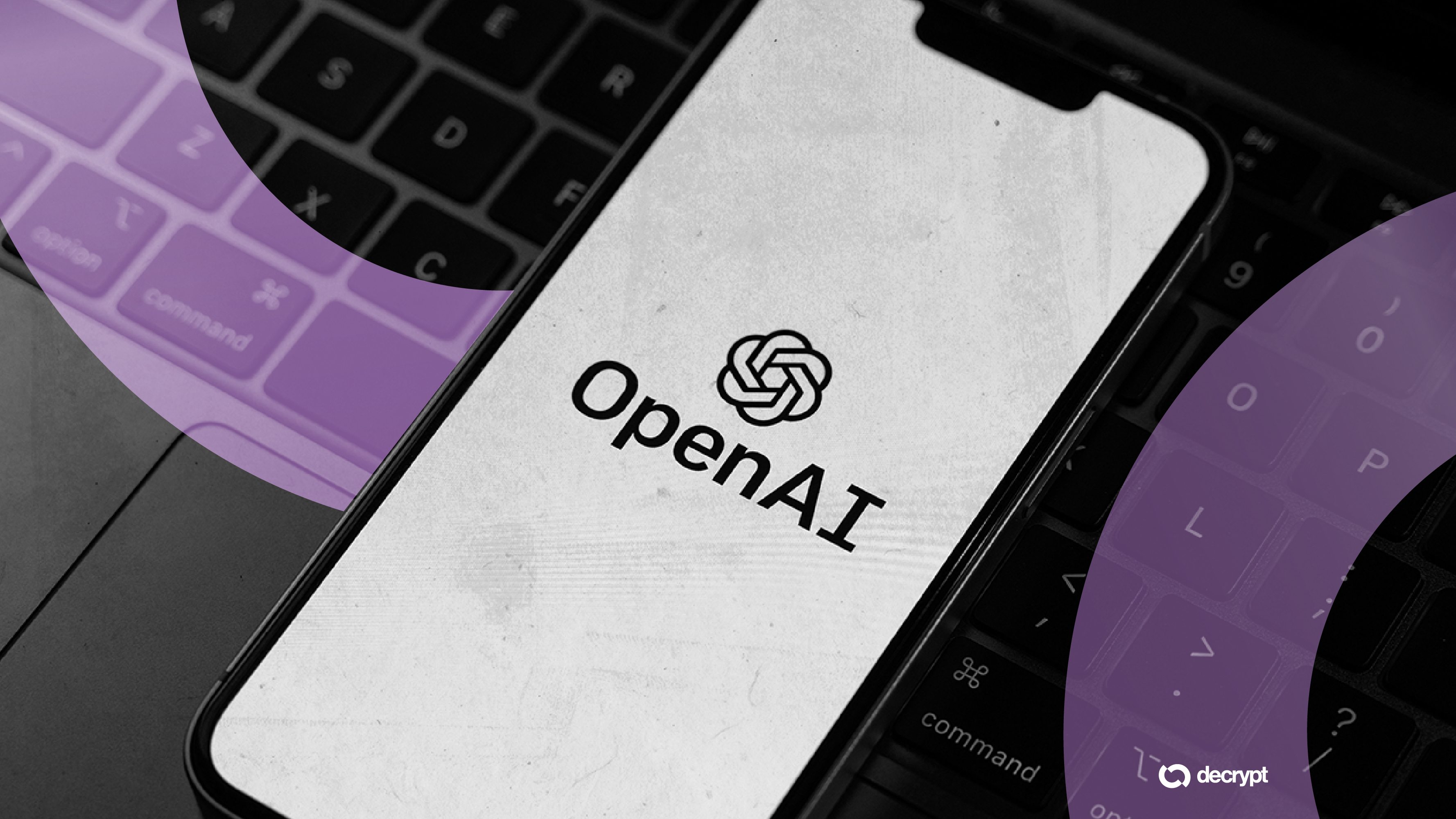 OpenAI logo integrated with smartphone hardware components