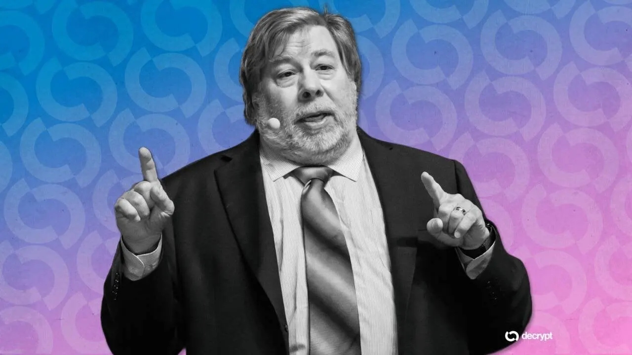 Apple Co-Founder Steve Wozniak. Image: Shutterstock/Decrypt