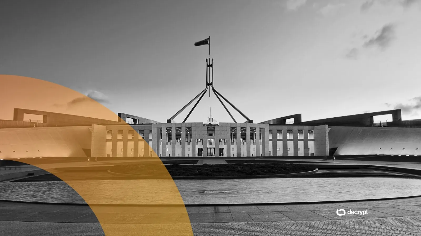 Parliament house in Canberra of ACT, Australia. Image: Shutterstock/Decrypt