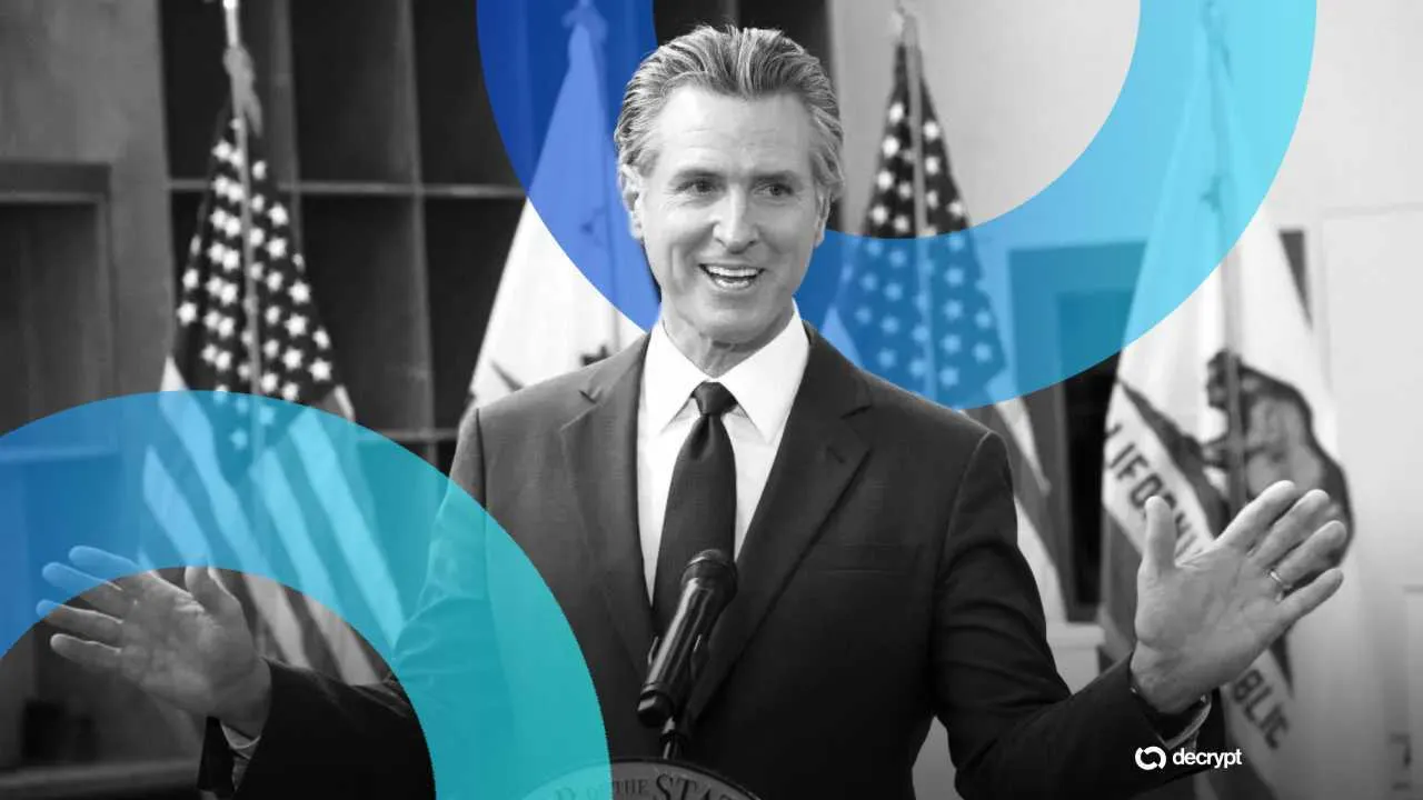 California Governor Gavin Newsom. Image: Shutterstock/Decrypt