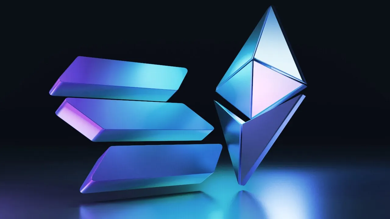 Ethereum and Solana are two leading layer-1 blockchain networks. Image: Shutterstock