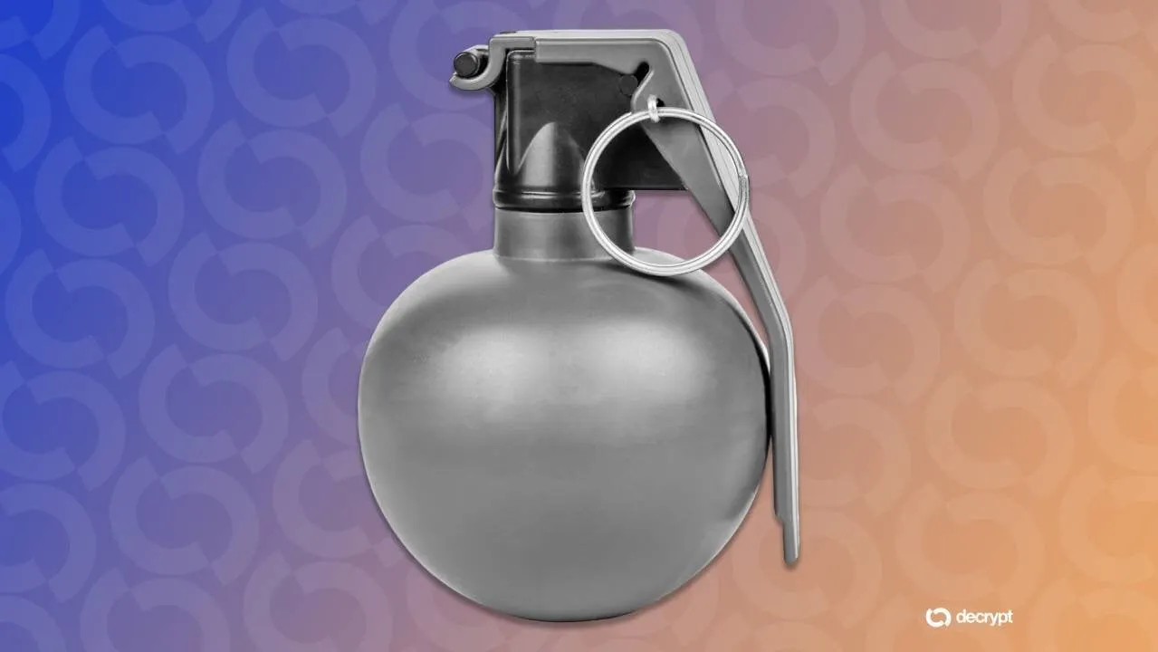 Airsoft grenade. Image: Shutterstock/Decrypt