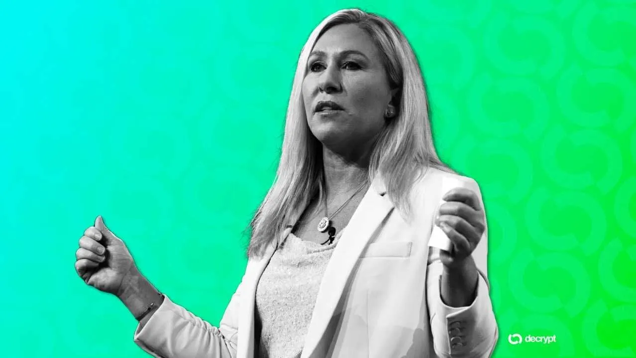 Rep. Marjorie Taylor Greene (R-GA). Image: Shutterstock/Decrypt