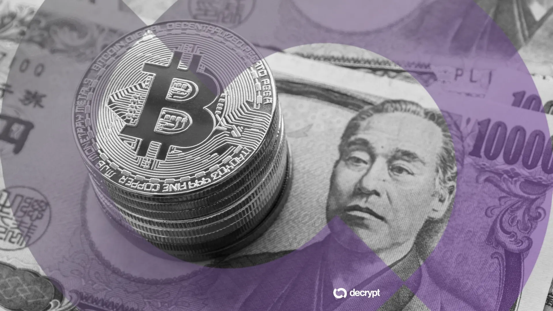 Bitcoin and Japanese Yen. Image: Shutterstock/Decrypt